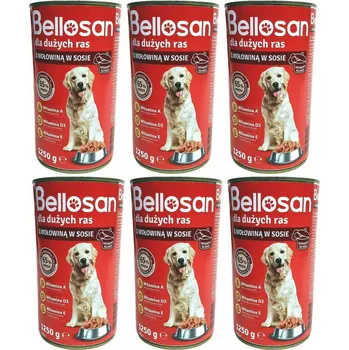 Krmivo pro psa Krmivo pro dospělé psy s hovězím masem Bellosan 6 x 1,25 kg