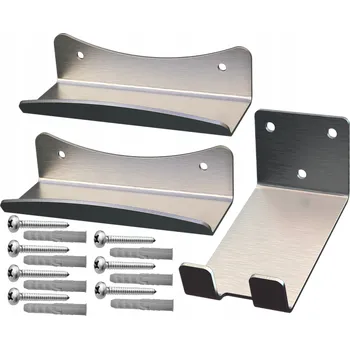 Věšák Nástěnný držák na kolo 45 kg černý