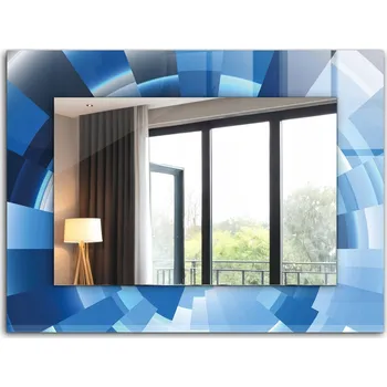 Zrcadlo Dekorativní zrcadlo na zeď s potiskem XXL 80x60 cm - Abstraktní tunel