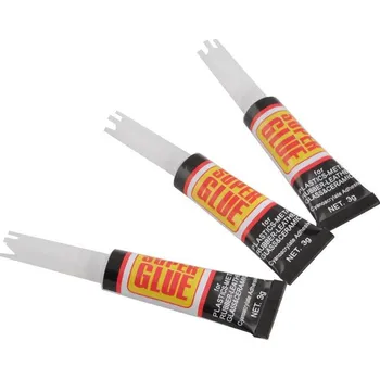 Průmyslové lepidlo Kyanoakrylátové lepidlo Super Glue bezbarvé univerzální 3 ml