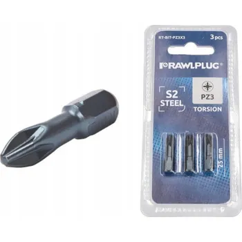 Bit Bity Rawlplug Torsion PZ3 x 25 mm 3 ks