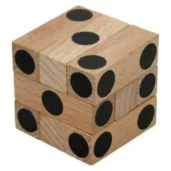 Hlavolam Dřevěný hlavolam kostka Cube