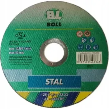 Řezný kotouč Kotouč na řezání ocele BOLL STANDARD STAL 41-125x1,0 A60TBF