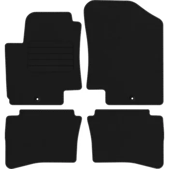 autokoberec Velurové autokoberce s upevněním v sadě Edecor