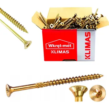 Vrták Vruty do dřeva 4,5x40 mm 250 ks TORX kuželové Klimas WKCS