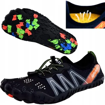 Boty do vody BOTY DO VODY NA PLÁŽ, K OCHRANĚ PŘED JEŽKY, KAMENY A KORÁLY, PRO PLAVÁNÍ A OTUŽOVÁNÍ R 37