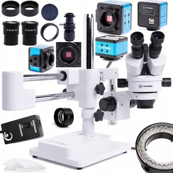 STEREO MIKROSKOP TRINOKULÁRNÍ 10HW OSVĚTLENÍ KAMERA 5MP MONITOR