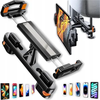 DRŽÁK / ÚCHYT NA TABLET PRO DĚTI, STOJÁNEK NA TELEFON DO OPĚRKY HLAVY AUTA