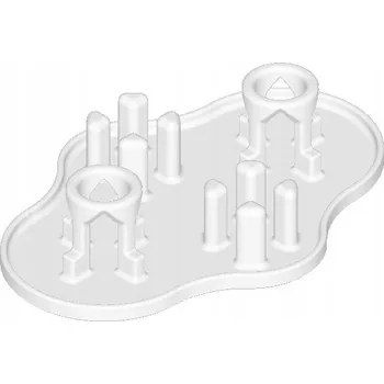 Odkapávač na nádobí ODKAPÁVAČ NA 2 LAHVE PRO SODA STREAM, STOJAN OVÁLNÝ BÍLÝ