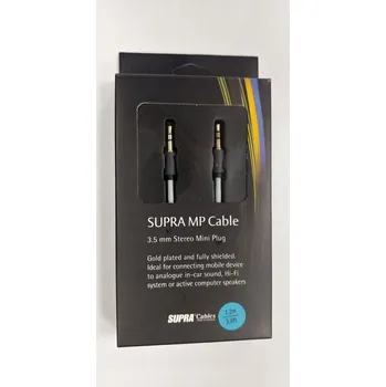 Audio kabel Kabel Supra MP-Cable minijack 3,5 mm - minijack 3,5 mm, délka 1,2 m