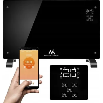 Přímotop Elektrický konvektor Maclean, skleněný