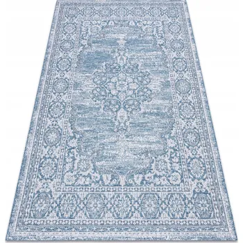 Koberec KOBEREC PROPLÉTANÝ 140x200 cm BOHO modrý #DEV1446