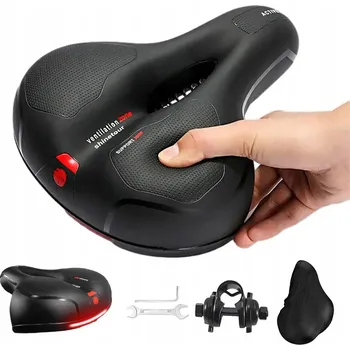 Sedlo na kolo SPORTOVNÍ SEDLO NA KOLO POHODLNÉ MĚKKÉ SEDLO ODPRUŽENÉ VENTILOVANÉ