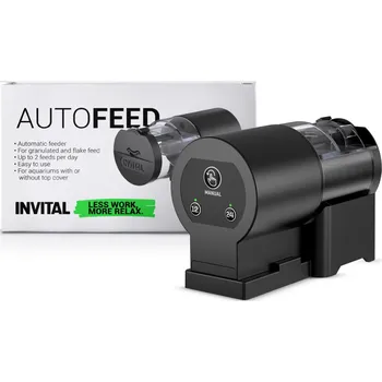 Krmítko pro ryby Invital Automatic Feeder Z11110 6 x 8,5 x 12 cm