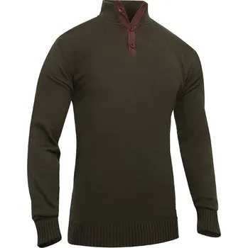 Pánský svetr Svetr 3 knoflíky ZELENÝ (Svetr 3 knoflíky ZELENÝ)