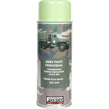 Barva ve spreji Barva ARMY ve spreji 400ml RAL 6021 SVĚTLE ZELENÁ (Barva ARMY ve spreji 400ml RAL 6021 SVĚTLE ZELENÁ)
