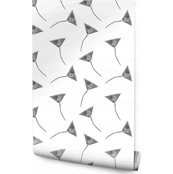 Fototapeta Tapeta do jídelny, černobílá, motiv pampeliškových semínek