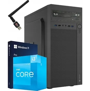 Stolní počítač Počítač do kanceláře Core i3 12100|16GB|1TB NVMe|DVD|WIFI|WINDOWS 11