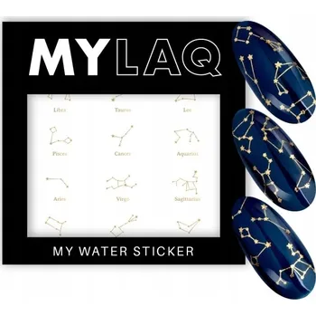 samolepka MylaQ Samolepky na nehty znamení zvěrokruhu zlaté