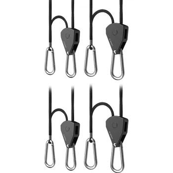 AC Infinity Heavy-Duty Adjustable Rope Clip Hanger, Two Pairs