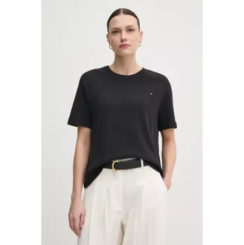 Pánské tričko Bavlněné tričko Tommy Hilfiger černá barva, WW0WW46158 99X, vel. XS