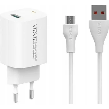 Síťová nabíječka VIDVIE USB pro Alcatel 3000 mA 12 V bílá