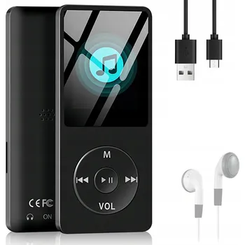 MP4 přehrávač hudby NCRealher, černý, 16 GB