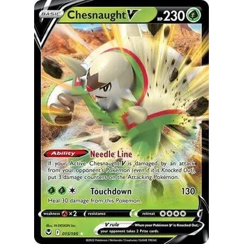 Sběratelská karetní hra Pokémon karta Chesnaught V R univerzální