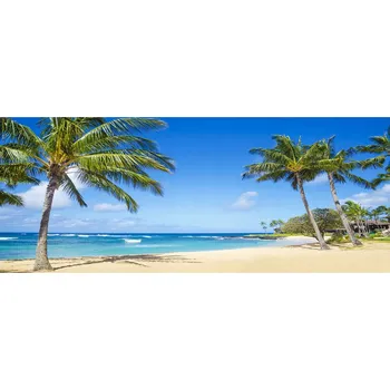 Obraz Lacobel pod skříňky v kuchyni Tropická pláž XXL