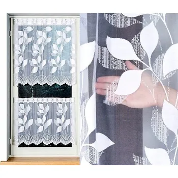 Záclona Záclona Vzor MARTYNA 100x50cm vitrážová záclona (hotová) s obšitím