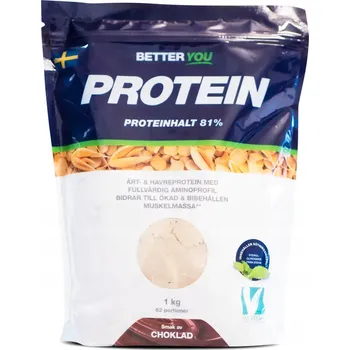 Protein veganské bílkoviny BetterYou prášek 1000 g čokoládová příchuť