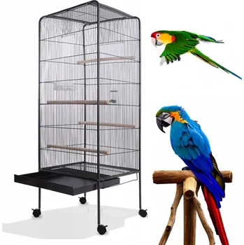 Obraz Voliera Wideshop 54 x 54 x 146 cm šedá