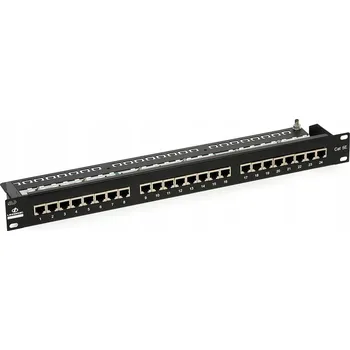 Serverovna Patch panel ABCVision PP-24/RJ45 černý