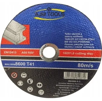 Řezný kotouč Řezný kotouč na ocel AJM Tools 5903246829679 180 x 22,2 mm