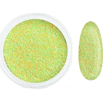 Prášek na zdobení nehtů Allepaznokcie 2 g žlutý