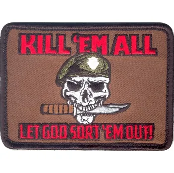 Nášivka Nášivka KILL ´EM ALL LET GOT SORT ´EM OUT velcro (Nášivka KILL ´EM ALL LET GOT SORT ´EM OUT velcro)