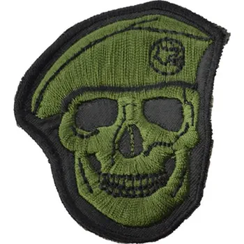 Nášivka LEBKA baret v barvě bojová OLIV (Nášivka LEBKA baret v barvě bojová OLIV)