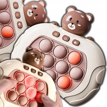 Herní konzole POP IT ELEKTRONICKÁ HRA ANTISTRESOVÁ DOVEDNOSTNÍ MINI KONZOLE 2024