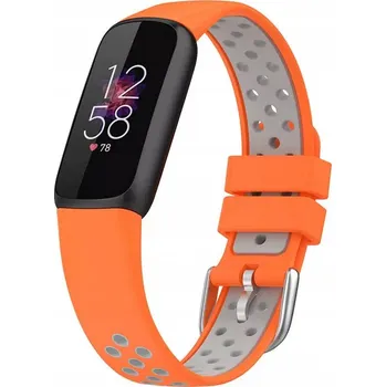 Řemínek na hodinky Pasek Silikonowy do Fitbit LUXE / Special pro Fitbit, oranžový
