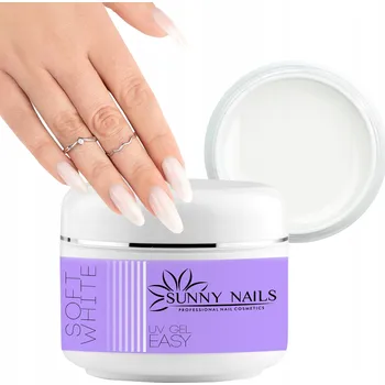 Lak na nehty Sunny Nails 05 Soft White 5 ml stavební gel