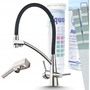 Vodovodní baterie Kuchyňská stojánková baterie Ari Flexible 1 stříbrná