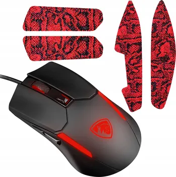 Myš PANTHERISE VENOM II drátová myš + VELCRO Premium Soft Grip PYTHON RED