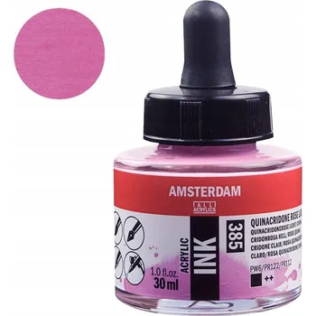 Akrylový inkoust Amsterdam Acrylic Ink 30 ml 385 Quinacridone Rose Light