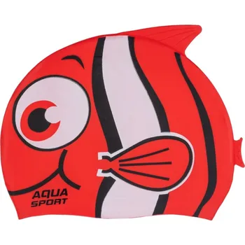 Plavecká čepice pro děti Silikonová Aqua-sport červená