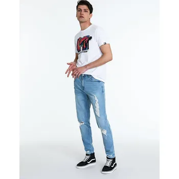 Pánské džíny Piazza Italia Pánské riflové kalhoty Torleif světle modré S