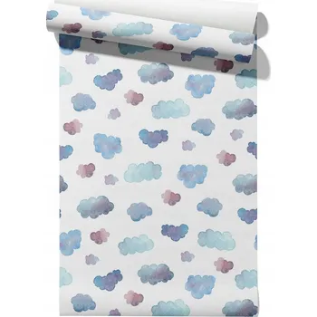 Tapeta Vliesová tapeta dětská Obláčky, role 50 cm x 6,1 m