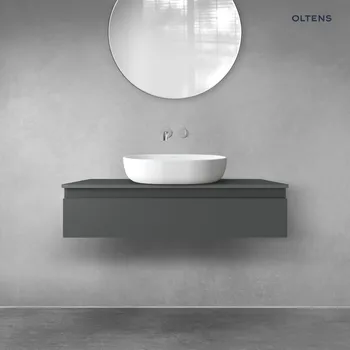 Koupelnový nábytek Oltens Vernal závěsná umyvadlová skříňka 100 cm, matný grafit 60011400