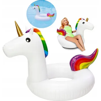Nafukovací kruh MATRACE NAFUKOVACÍ jednorožec na plavání kruh 80cm