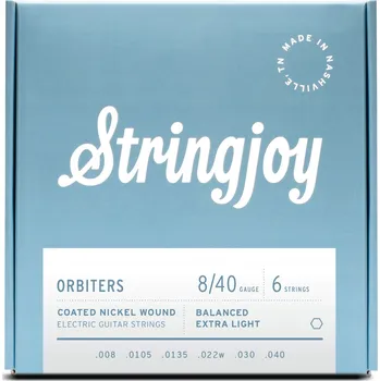 Struna pro kytaru a smyčcový nástroj Struny pro elektrickou kytaru s potahem Stringjoy ORBITERS 8-40