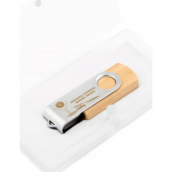 USB flash disk Flash disk MemoRabbit TWISTWOOD 16 GB USB 3.0 + KRABIČKA + gravírování SVATÉ PŘIJÍMÁNÍ 16 GB USB 3.0 stříbrný